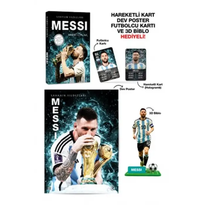 Messi - Sahanın Yıldızları - 3D Biblo Hediyeli!