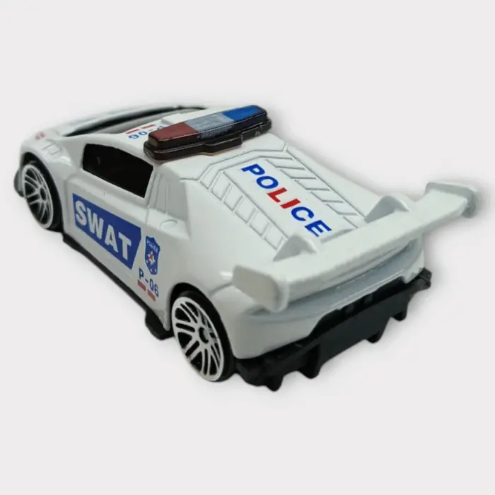 Metal Mini Polis Arabası  8 cm - Polis - 3 - 1 ADET