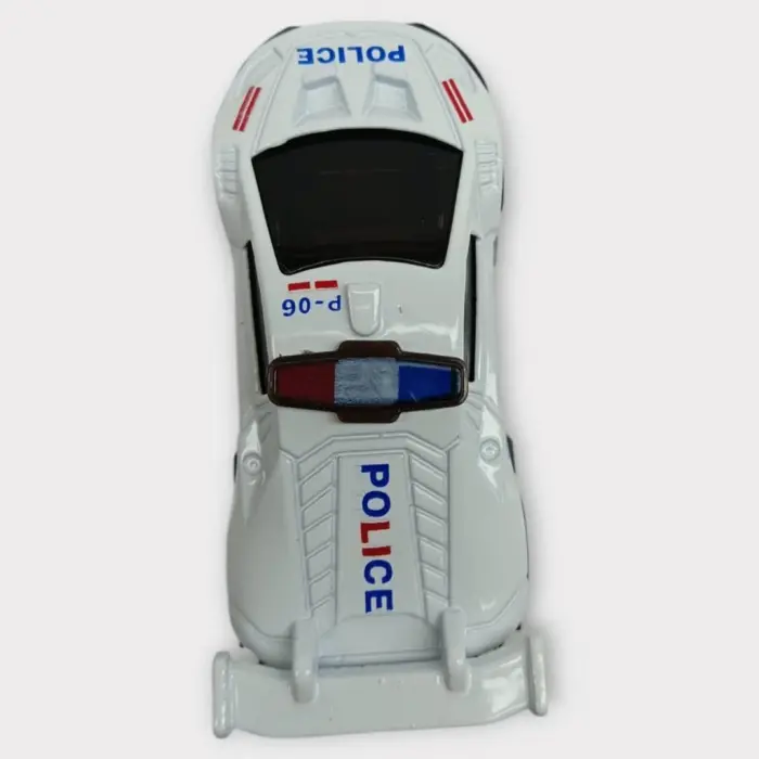 Metal Mini Polis Arabası  8 cm - Polis - 3 - 1 ADET