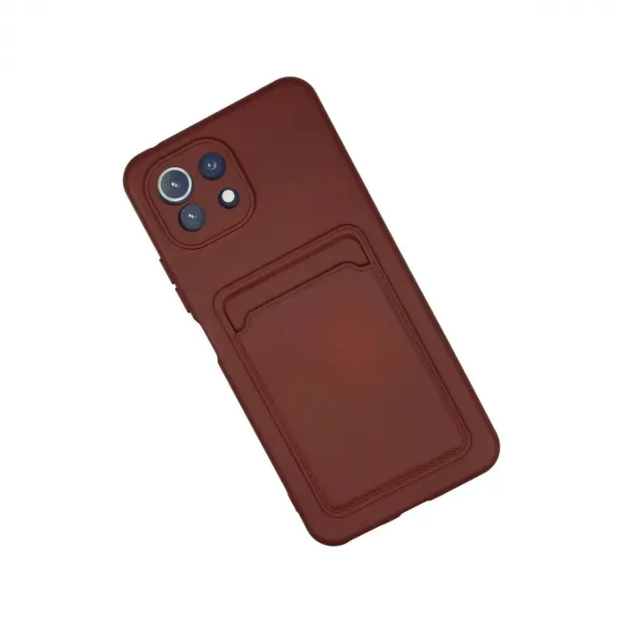 Mi 11 Lite Kılıf Kelvin Kartvizitli  - Bordo