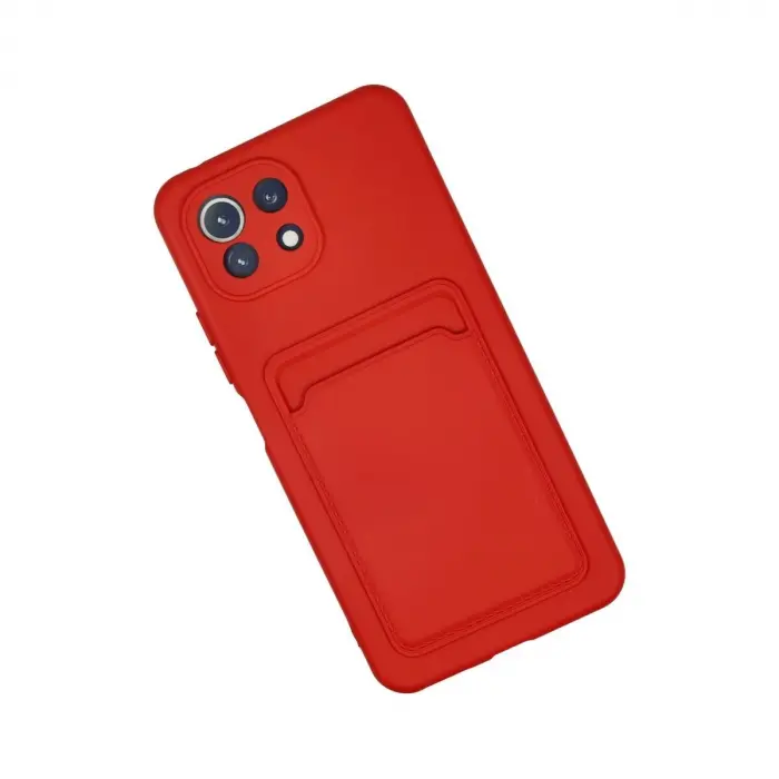 Mi 11 Lite Kılıf Kelvin Kartvizitli  - Kırmızı