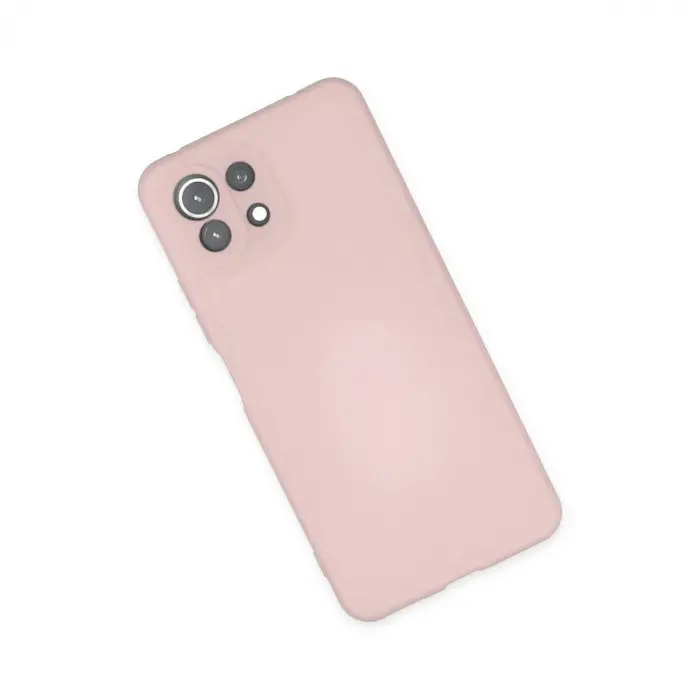 Mi 11 Lite Kılıf Nano İçi Kadife  - Pudra
