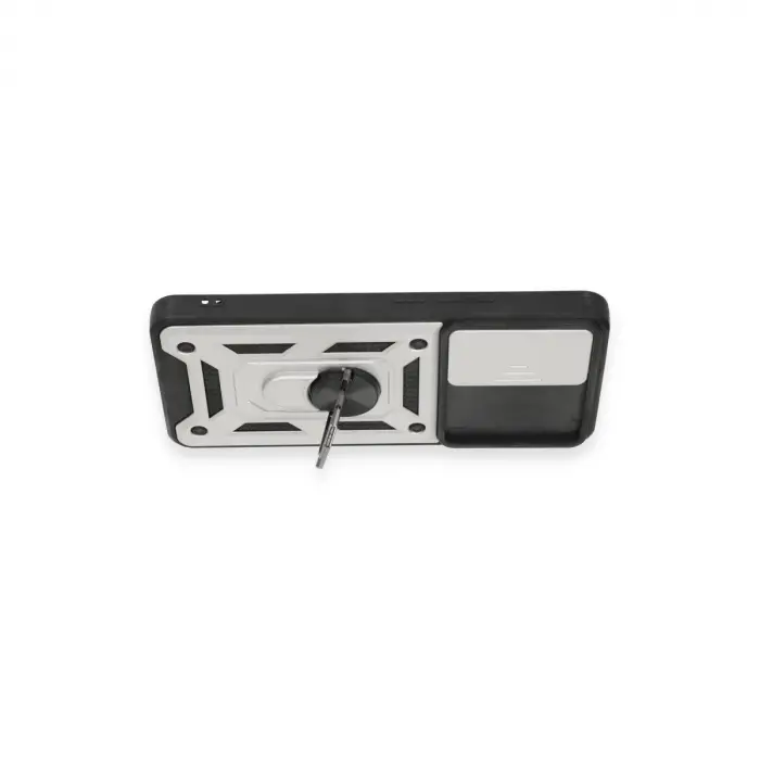 Mi 12t Pro Kılıf Pars Lens Yüzüklü  - Gümüş