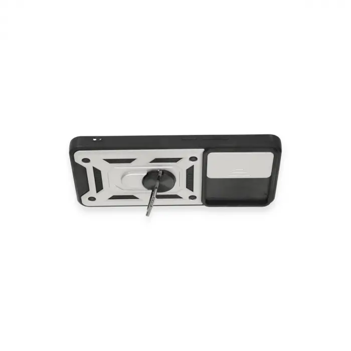 Mi 12t Pro Kılıf Pars Lens Yüzüklü  - Gümüş
