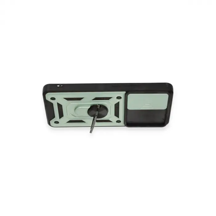 Mi 12t Pro Kılıf Pars Lens Yüzüklü  - Yeşil