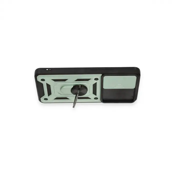 Mi 12t Pro Kılıf Pars Lens Yüzüklü  - Yeşil