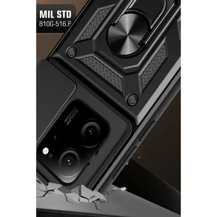 Mi 13t Pro Kılıf Pars Lens Yüzüklü  - Yeşil