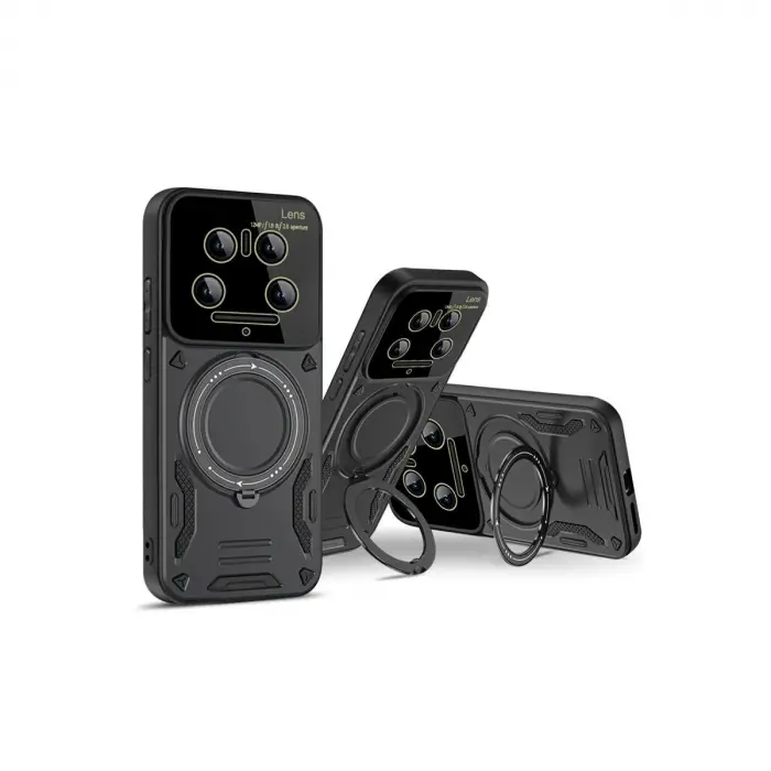 Mi 14 Ultra Kılıf Joy Lens Standlı Kapak - Mor
