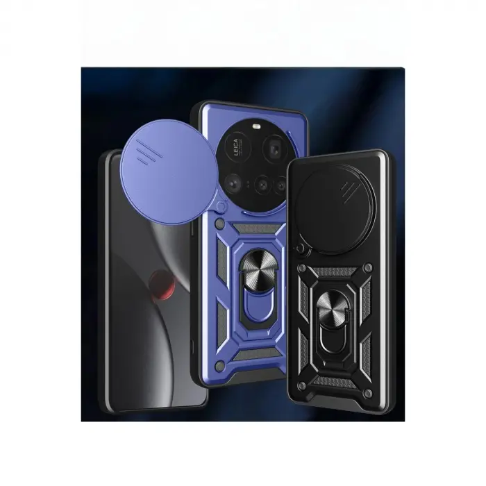 Mi 15 Ultra Kılıf Pars Lens Yüzüklü  - Yeşil