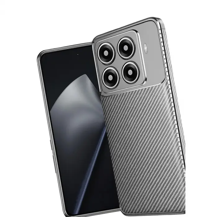 Mi 15t Pro Auto Fus Karbon Kapak - Gri