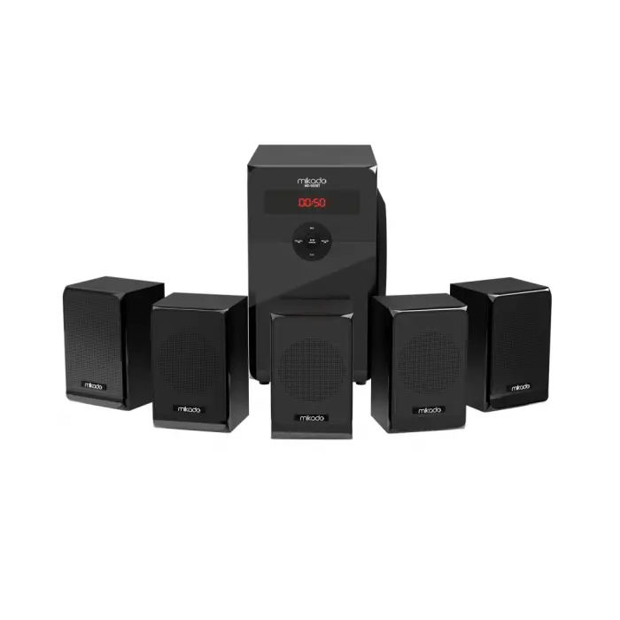 MIKADO MD-582BT 110W 5+1 Masaüstü USB/SD/FM/Bluetooth Siyah Kasa Ev Sinema Sistemi(1923)