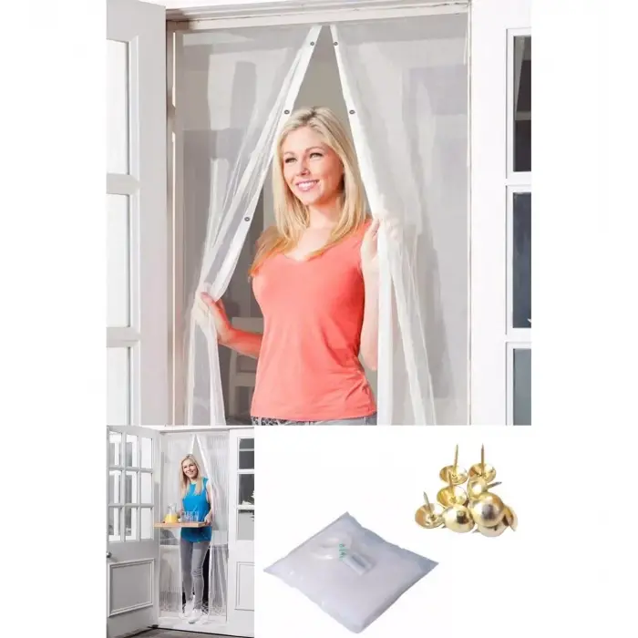 Mıknatıslı Kapı Sinekliği Tül Perde 105 X 210 Cm Bx40