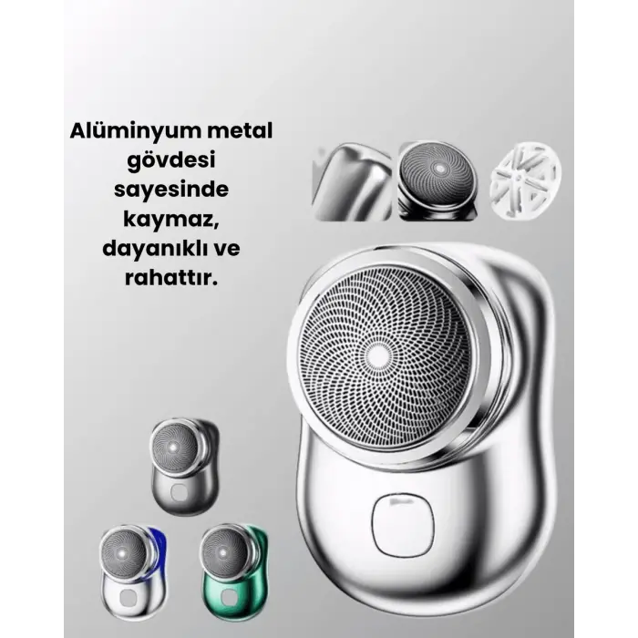 Mikro titreşim motorlu düşük sesli USB girişli tıraş makinesi