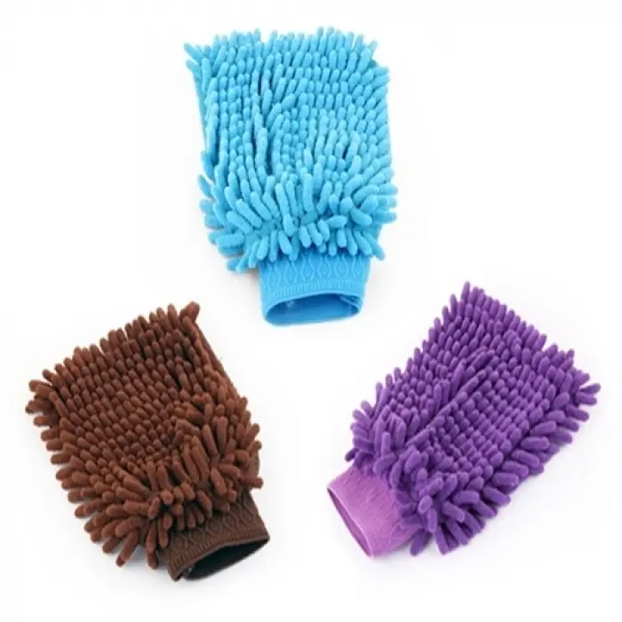 Mikrofiber Temizlik Eldiveni - Araç Yı Eldiveni Oto Yı Temizleme Cila Eldiveni