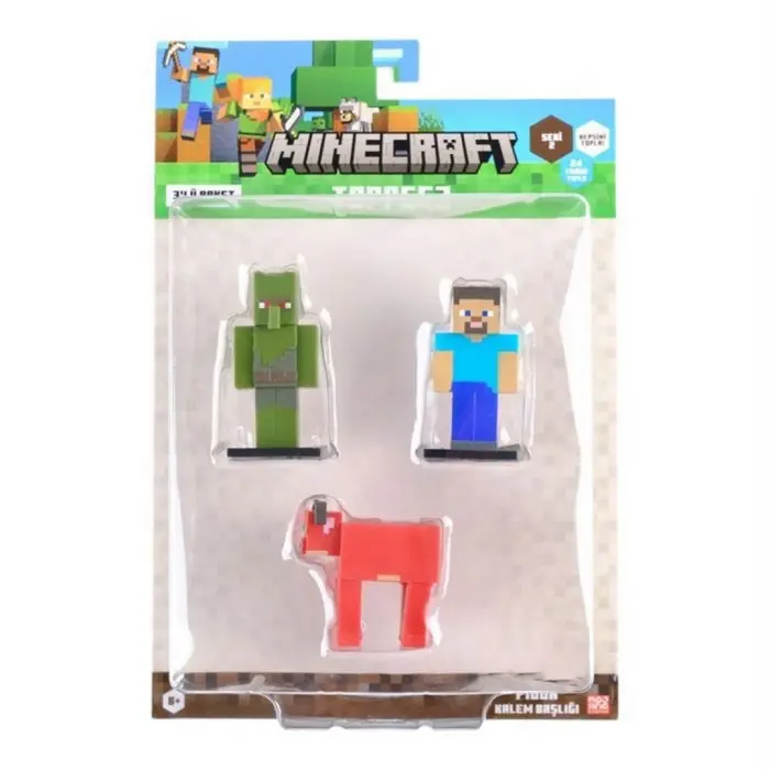 Minecraft 3D Toppeez 3lü Figür Seti Seri 2