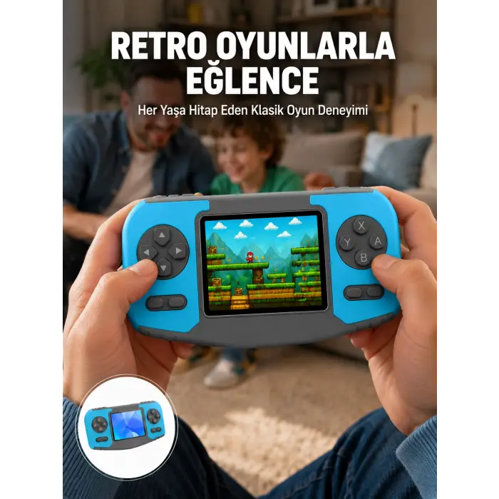 Mini Arcade Oyun Konsolu Hafif Taşınabilir Çocuk Hediyelik