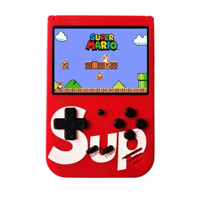 Mini atari oyun konsolu çift kollu nostalji oyunlu kırmızı renk bluetooth yok - Elektronik