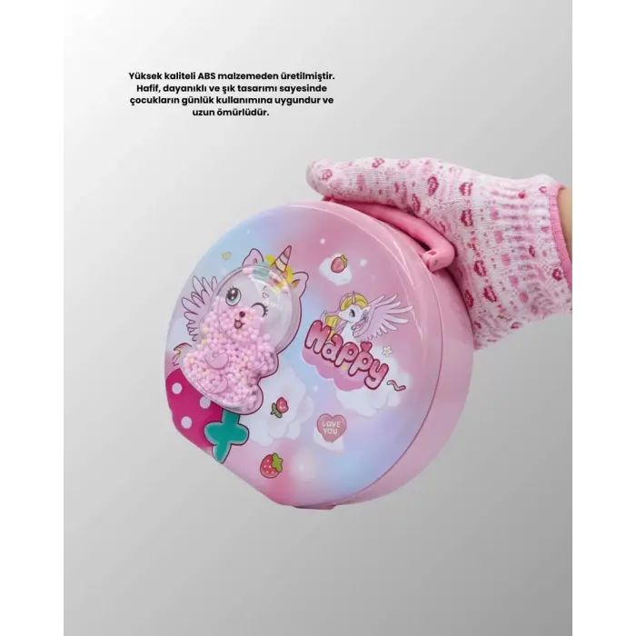 Mini Çocuk Para Kasası Güvenli Kilitli Birikim Kutusu
