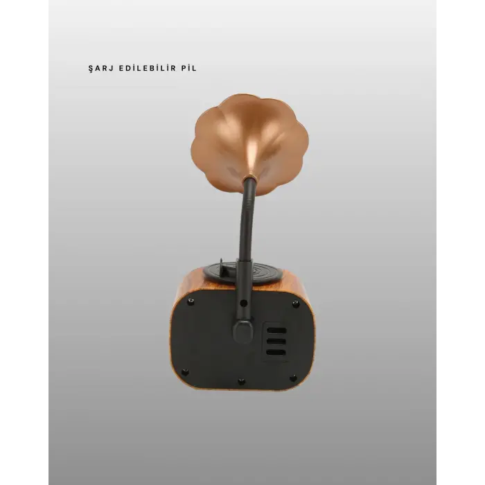 Mini Nostaljik Bluetooth Hoparlör FM Radyo 8 Saat Batarya Yeni Nesil