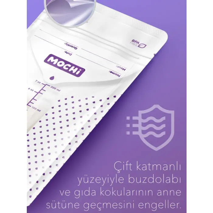 Mochi Anne Sütü Saklama Poşeti 120 Adet