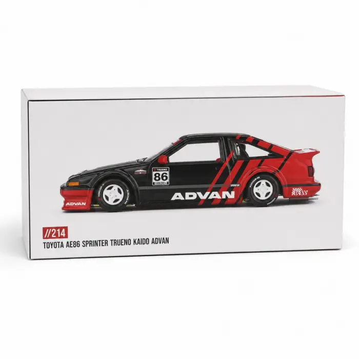 Model ARAÇ KaidoHouse 1/64 AE86 Sprinter Trueno Kaido ADVAN