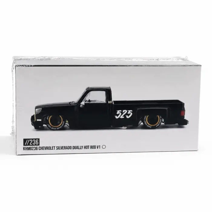 Model Araç x KaidoHouse 1/64 Chevrolet Silverado Dually Hot Rod V1