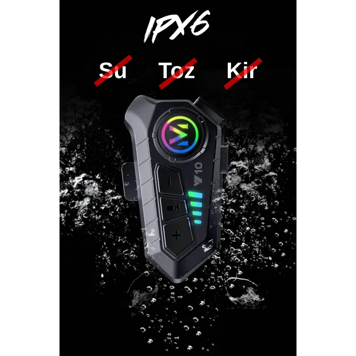 Motosiklet kask kulaklık Bluetooth 5.3 destekli intercom 2 yıl garantili Süresi Kategorisi