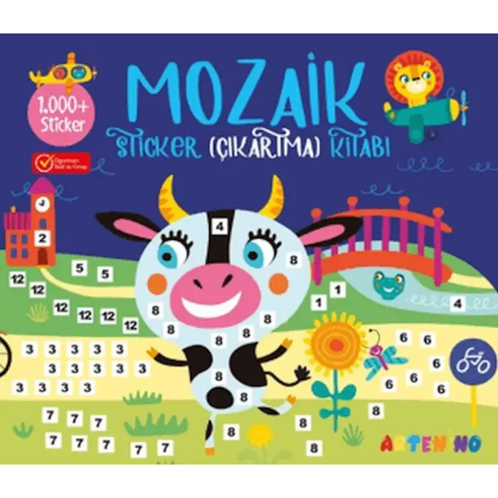 Mozaik  Çıkartma Kitabı - Lacivert