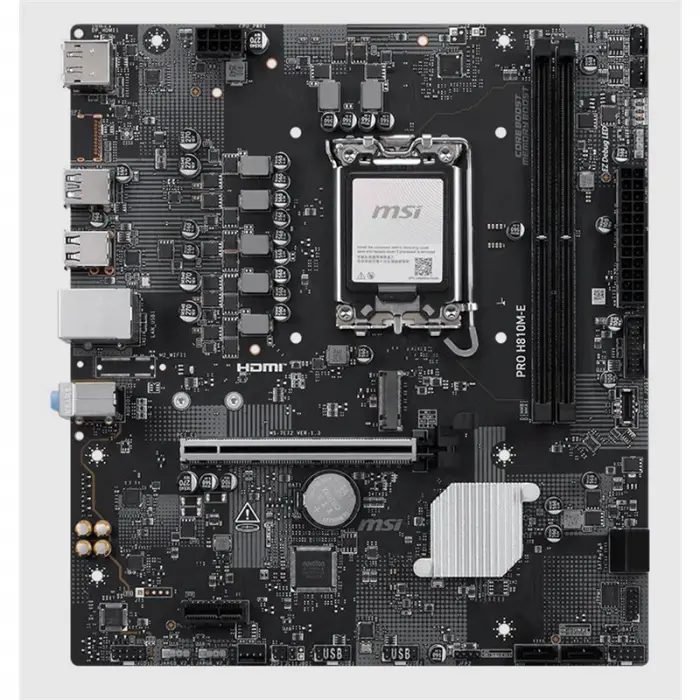 MSI PRO H810M-E DDR5 6400MT/S 1XHDMI 1XDP 1XM.2 USB 3.2 MATX 1851P (INTEL ULTRA PROCESSORS SERIES 2)
