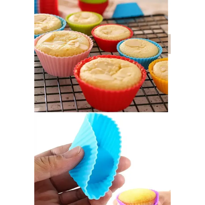 Muffin Kalıbı - Sürekli Kullanım Muffin Kek Kalıbı 6 ADET