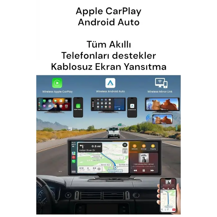 Multimedya & Görüntü Sistemi - Ekran Boyut (inç): 12 inç, Teyp Özellikleri: Double