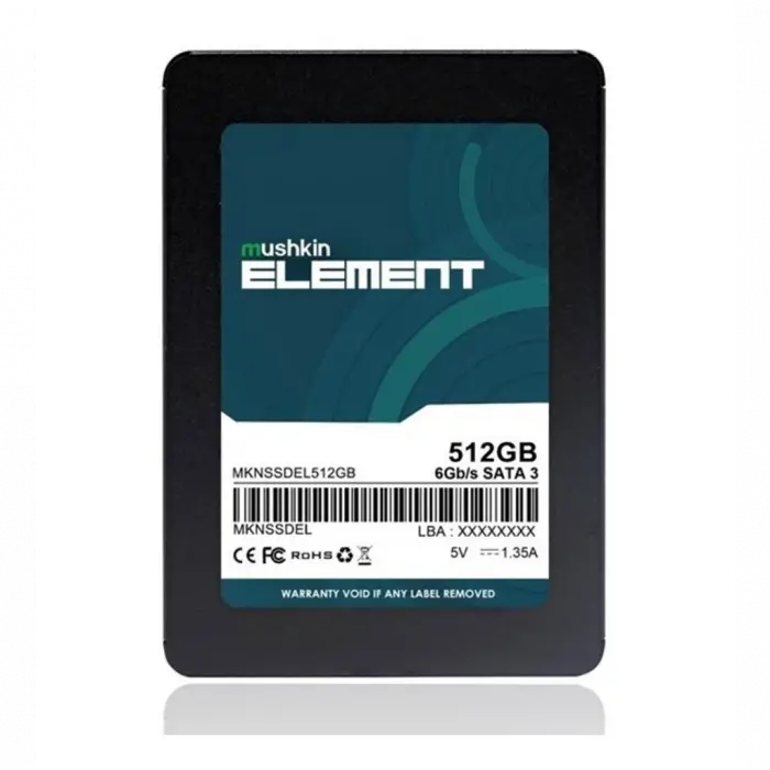 Mushkin ELEMENT, 512GB, 500-450Mb/s, 2.5", SATA3, SSD (MKNSSDEL512GB)