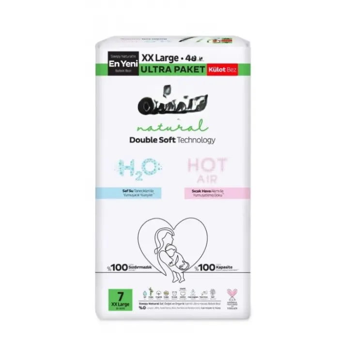 Natural Double Soft Külot Bez Ultra Paket 7 Beden 48 Adet