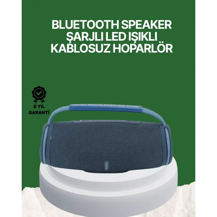 Net Stereo Ses Sunan IPX5 Su Geçirmez Bluetooth Hoparlör