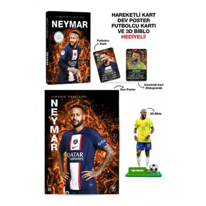Neymar - Sahanın Yıldızları - 3D Biblo Hediyeli!