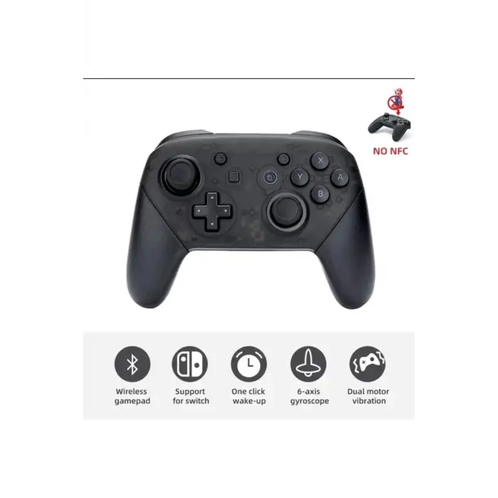 Nintendo Switch uyumlu siyah bluetooth joystick kablosuz gamepad oyun kolu - Elektronik