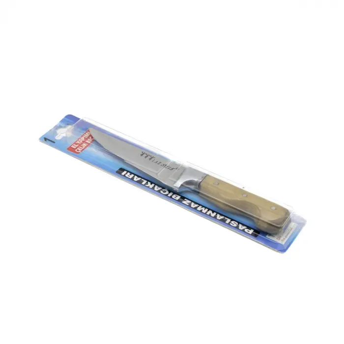 No- 1 Kasap Et Bıçak - Kurban Bilezikli - Ahşap Saplı Bx40