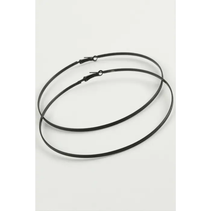 Noktalı Metal Halka Küpe 8-9-10 cm