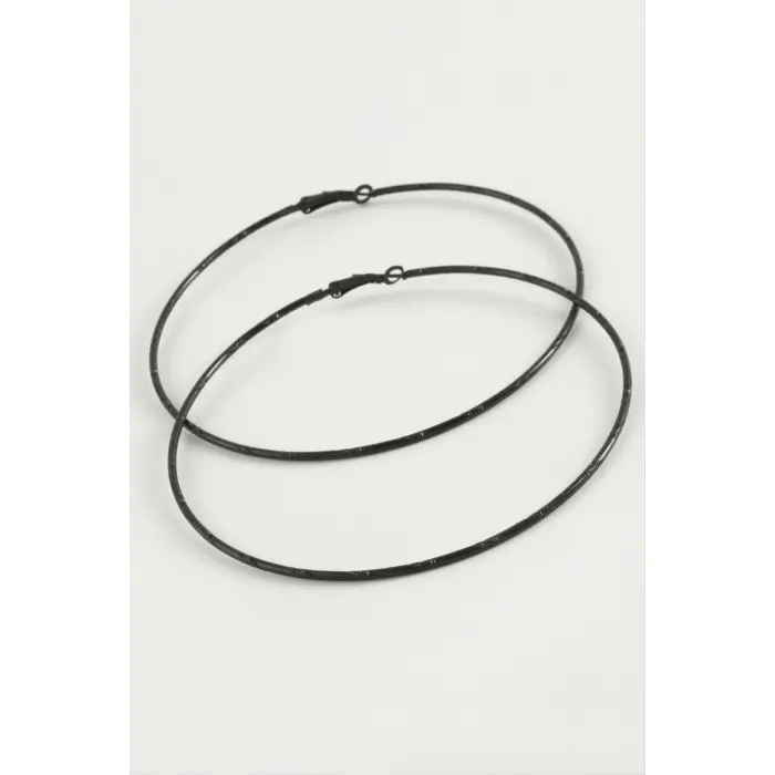 Noktalı Metal Halka Küpe 8-9-10 cm