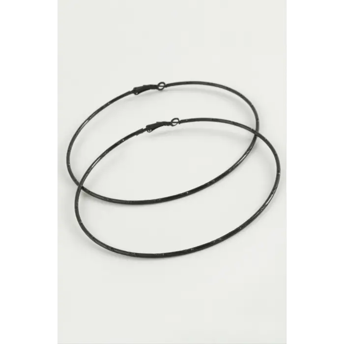 Noktalı Metal Halka Küpe 8-9-10 cm