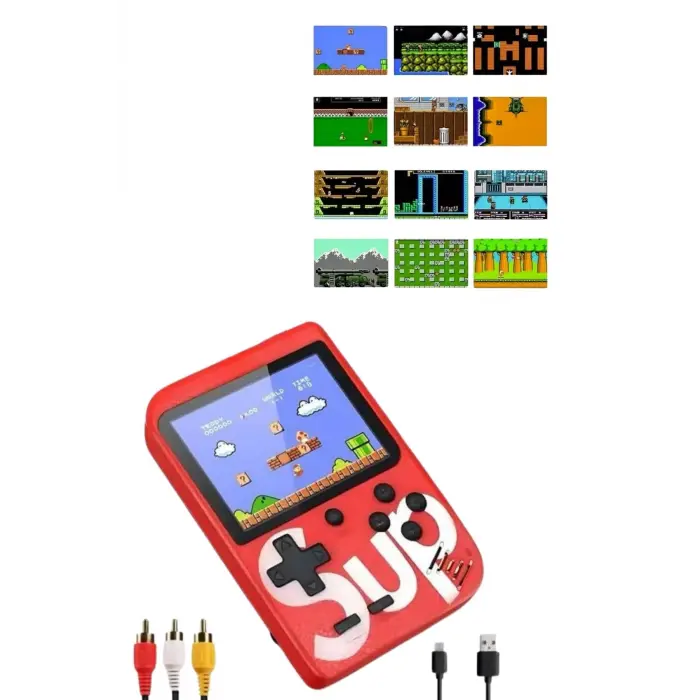 Nostalji Oyunlu Mini Atari Gamebox 400 Oyunlu El Atarisi