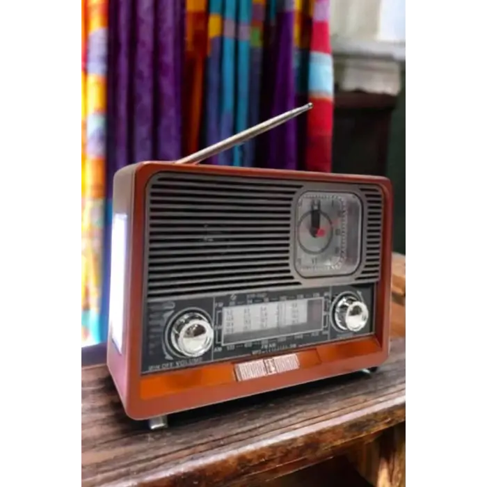 Nostaljik Radyo USB,AUX Ve SD Kart Girişli Bluetooth Bağlantılı