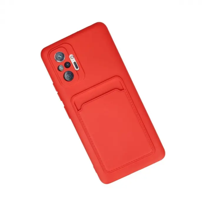 Note 10 Pro Kılıf Kelvin Kartvizitli  - Kırmızı