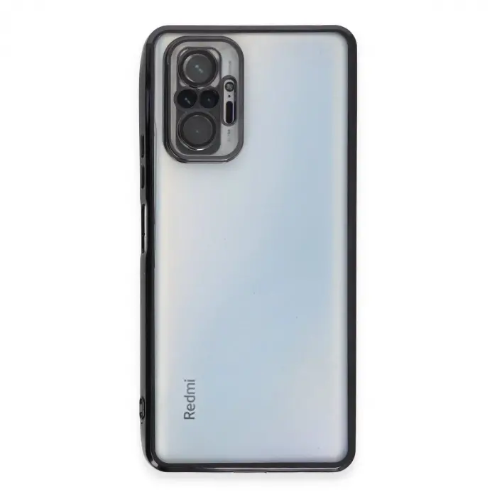 Note 10 Pro Kılıf  Lensli  - Siyah