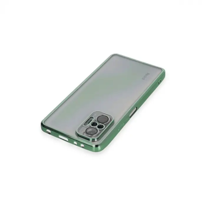 Note 10 Pro Kılıf  Lensli  - Yeşil