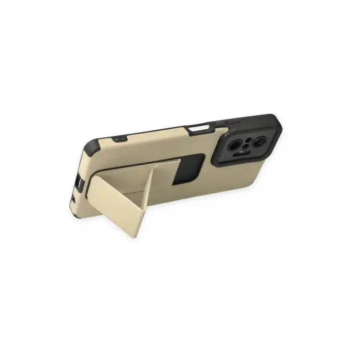 Note 10 Pro Kılıf Mega Standlı  - Gold