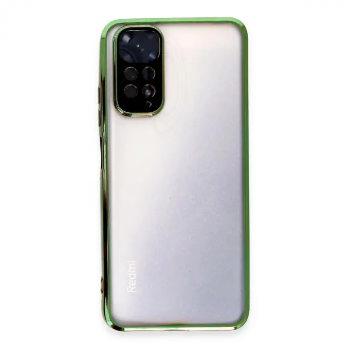 Note 11 Kılıf  Lensli  - Yeşil