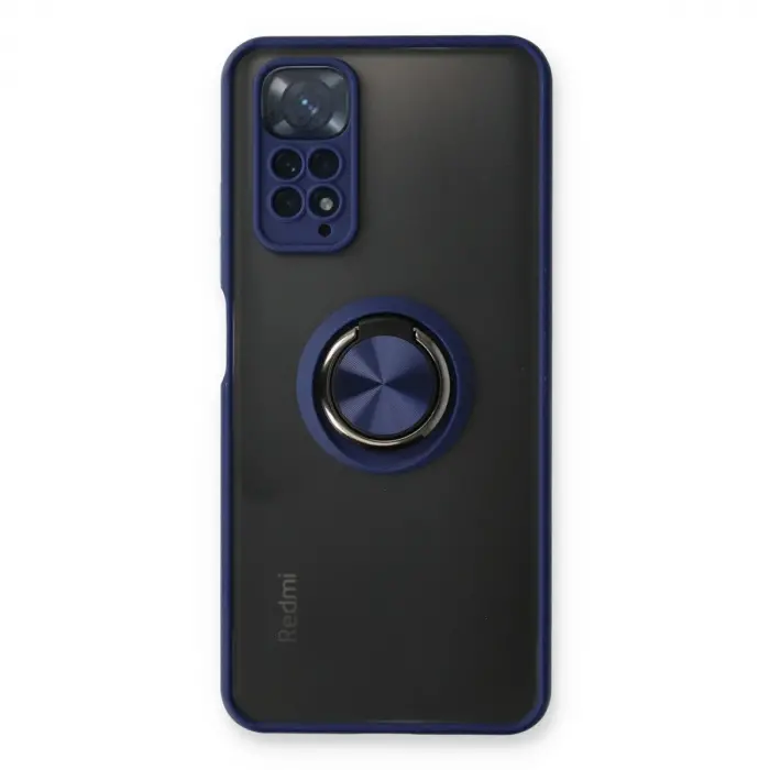 Note 11 Kılıf Montreal Yüzüklü  Kapak - Lacivert