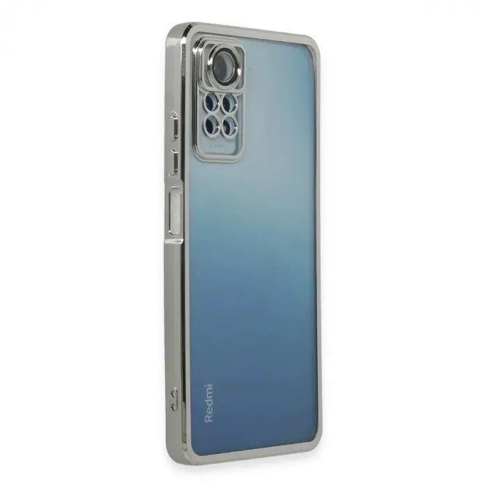 Note 11 Pro Kılıf  Lensli  - Gümüş