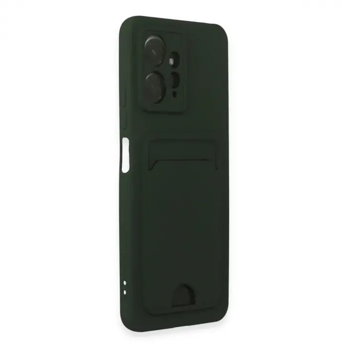 Note 12 4g Kılıf Kelvin Kartvizitli  - Koyu Yeşil